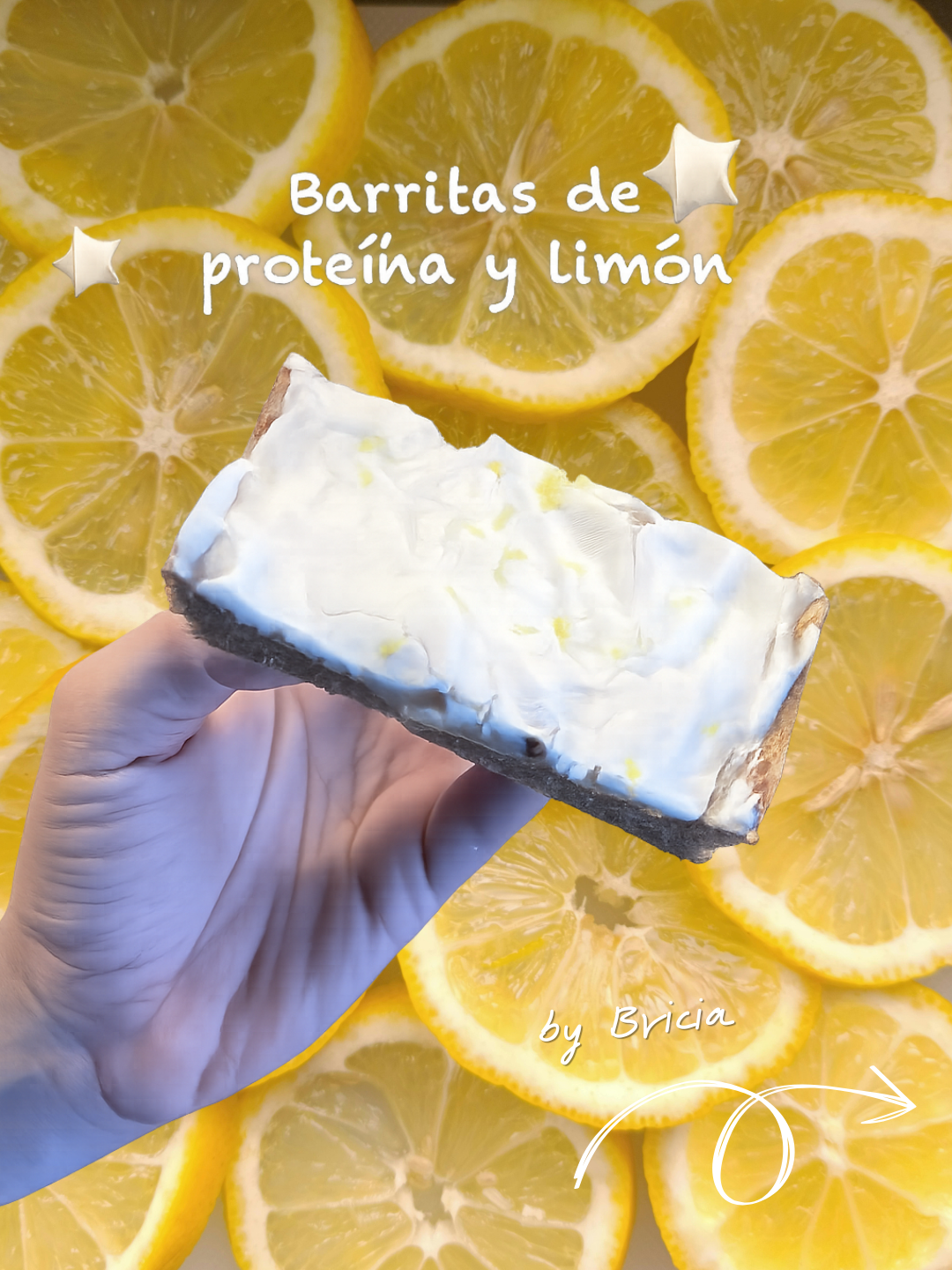 Barritas de proteína y limón
